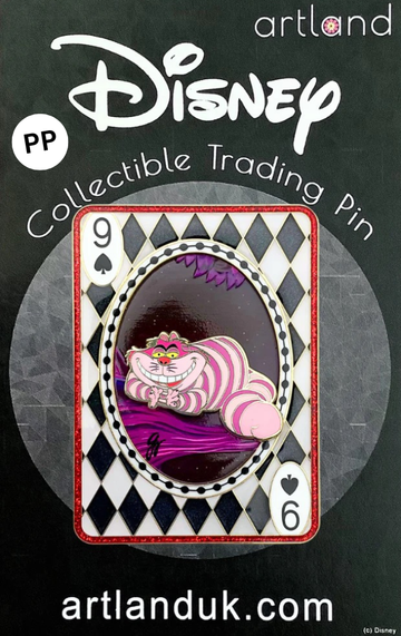 *AP/PP* Artland Cheshire Cat Nine of Spades LE Pin