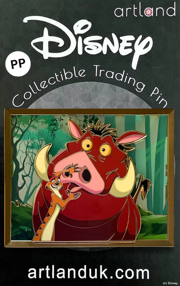 *AP/PP* Artland Timon & Pumbaa Stained Glass LE Pin