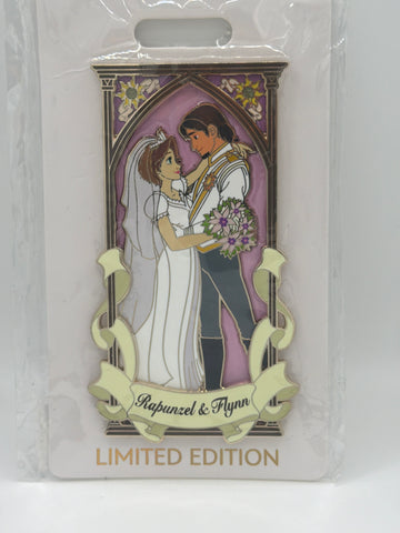 Disney Pin WDI MOG Wedding Tangled Princess Rapunzel And Flynn Ryder LE 300