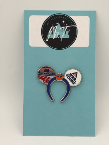 Hidden Disney Mickey Wave A 2026 Headbands Pin Star Tours Ride Pin Star Wars