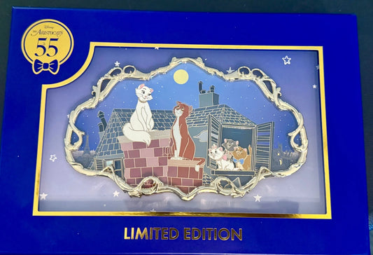 WDI MOG Aristocats 55th Marie Toulouse Berlioz Duchess LE 300 Jumbo Disney Pin