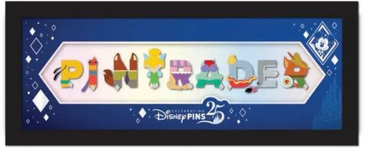 Celebrating 25 Years of Disney Pin Trading P.I.N. T.R.A.D.E.R. Frame Set LE 250