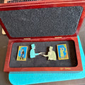 Disney Happy Haunts Ball Haunted Mansion Parting Shots Duelers Boxed Pin Set LE 250 - image 3
