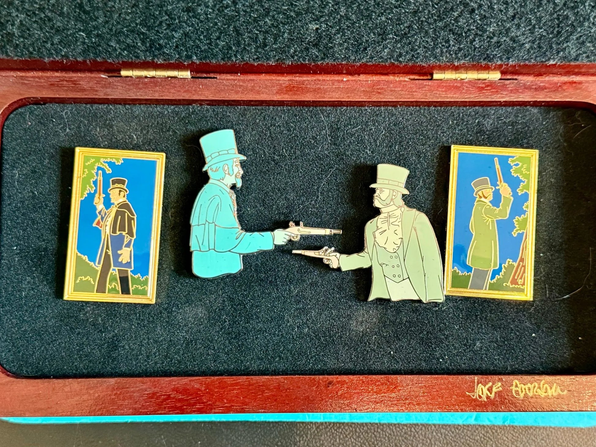 Disney Happy Haunts Ball Haunted Mansion Parting Shots Duelers Boxed Pin Set LE 250