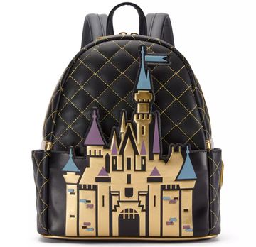 Disney Parks Disneyland 70th Anniversary Castle Loungefly Mini Backpack