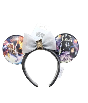 Disney Star Wars The Empire Strikes Back 45th Minnie Mouse Bow Ears Headband