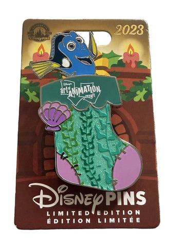 Disney Parks - Happy Holidays Stocking Art Of Animation Resort Slider Pin Dory