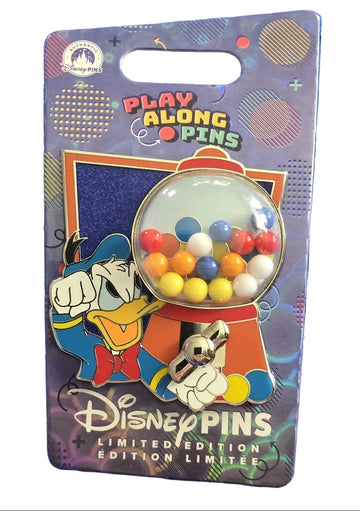 Disney Play Along Pins Donald Duck Gumball Machine LE Pin